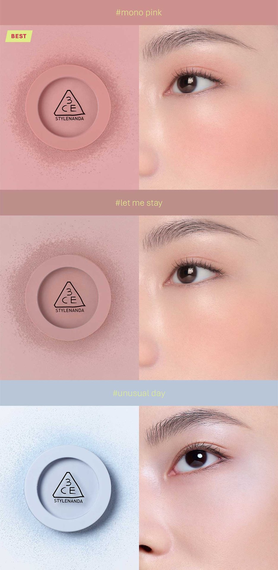 Key model visual of 3CE Face Blush 12