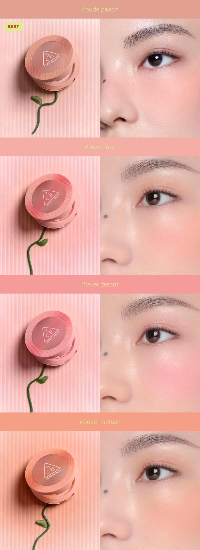 Key model visual of 3CE Face Blush 24