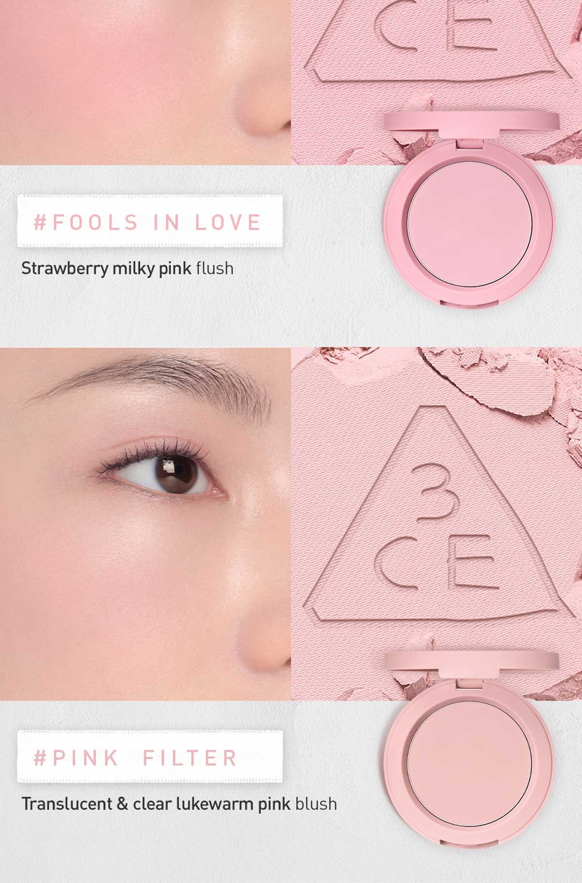 cool undertone shades of 3CE Face Blush