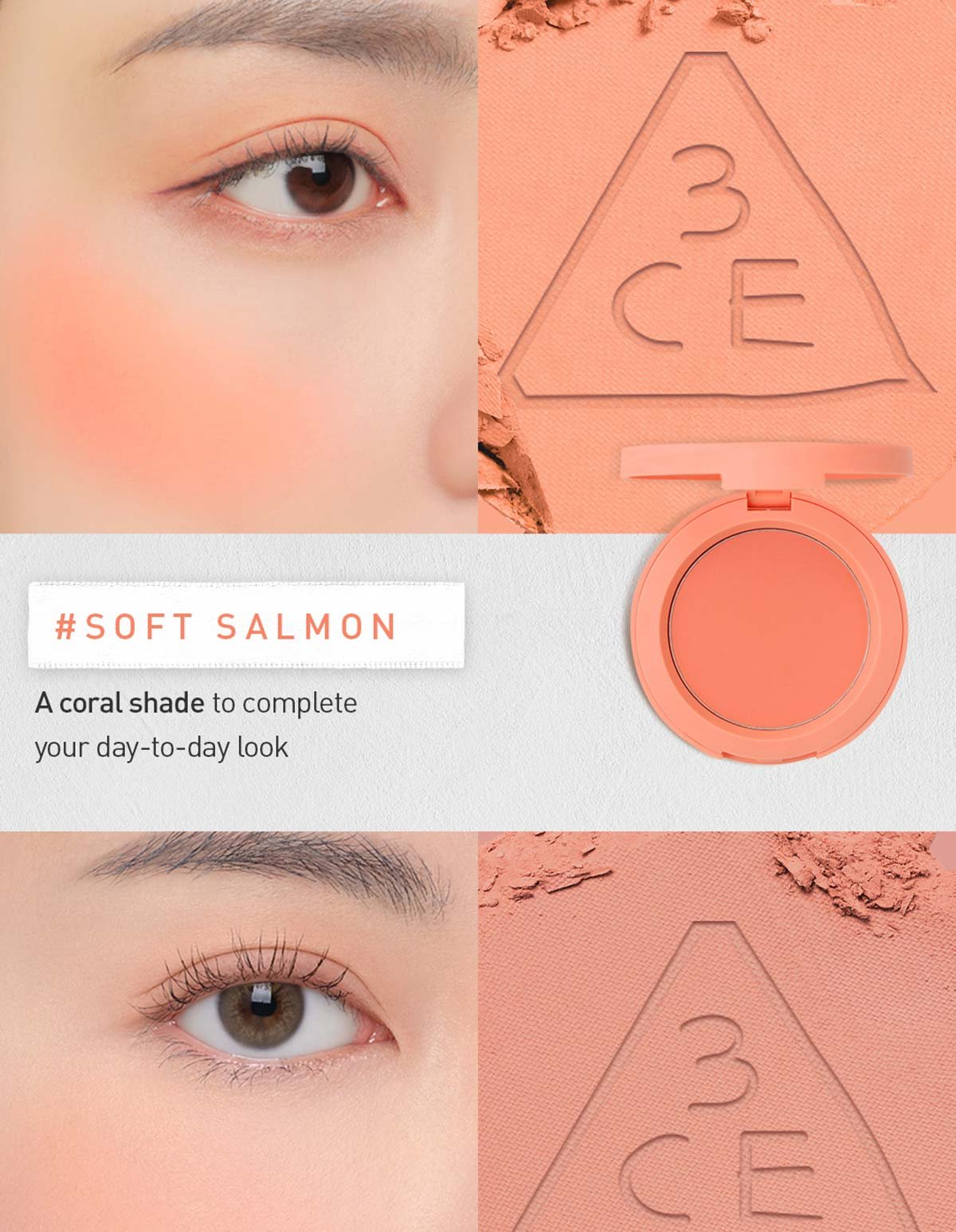 warm undertone shades of 3CE Face Blush
