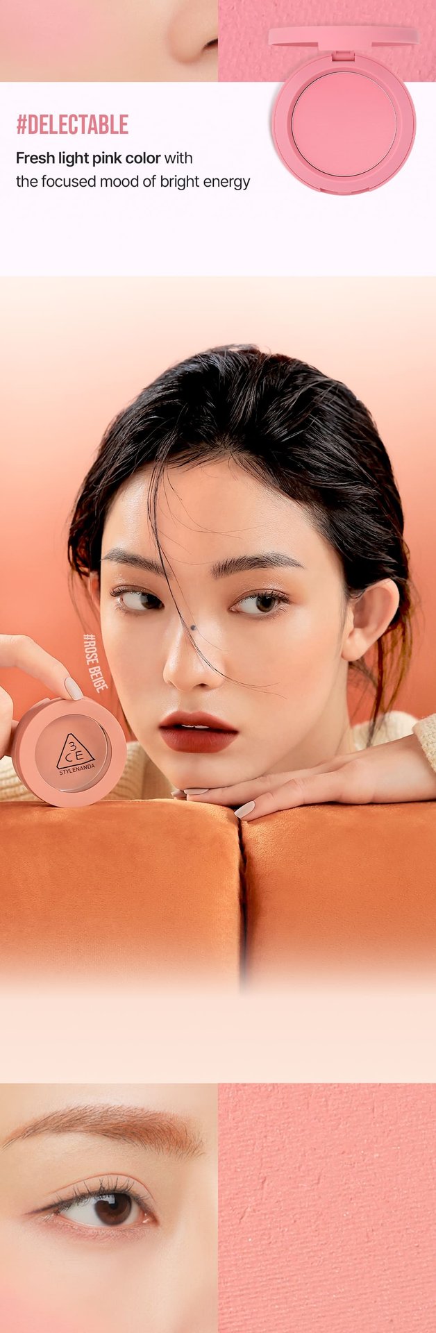 warm undertone shades of 3CE Face Blush