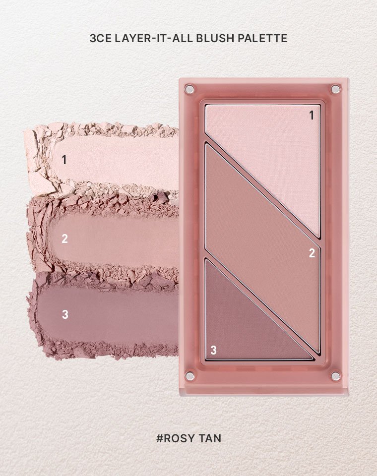 layer it all blush palette  Rosy Tan packshot texture
