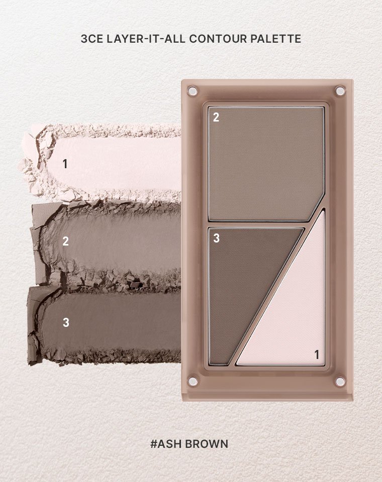 layer it all contour palette  Soft Brown packshot texture