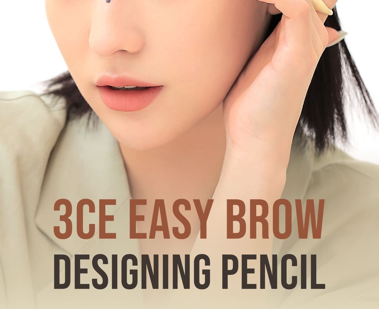 Key model visual of 3CE Easy Brow Designing Pencil