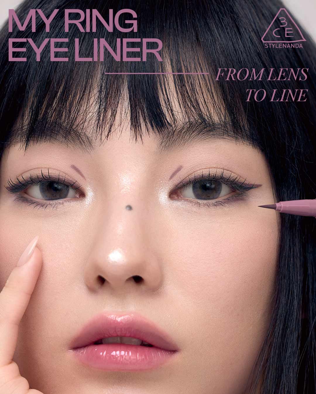 Key model visual of 3CE My Ring Eye Liner