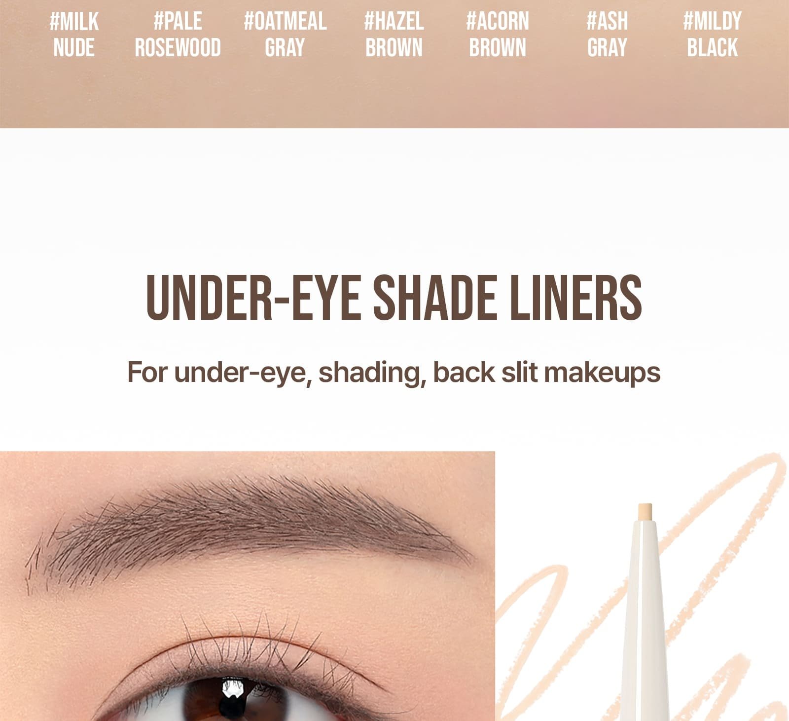 unique selling point - under-eye shade liners