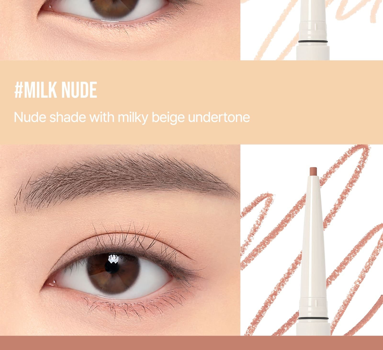 swatch images of per shade : milk nude, pale rosewood
