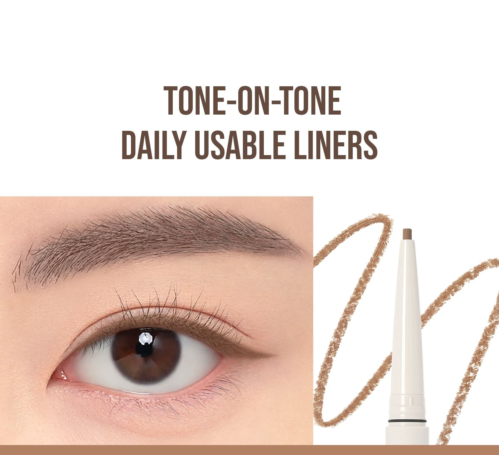 unique selling point - tone-on-tone daily usable liners