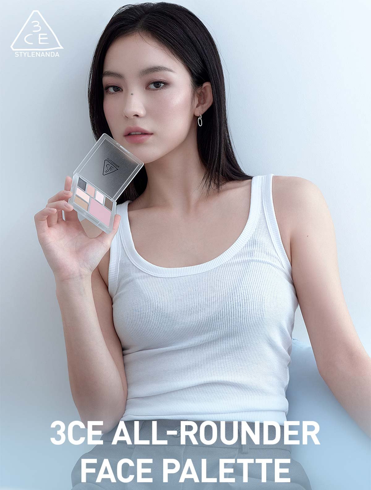Key model visual of 3CE All Rounder Face Palette