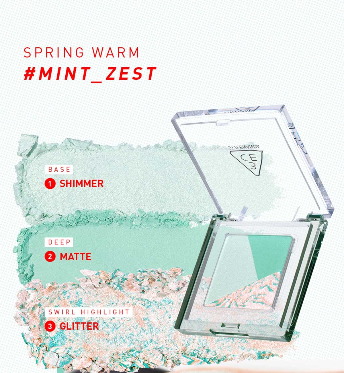 swatch images of per shade : Mint Zest