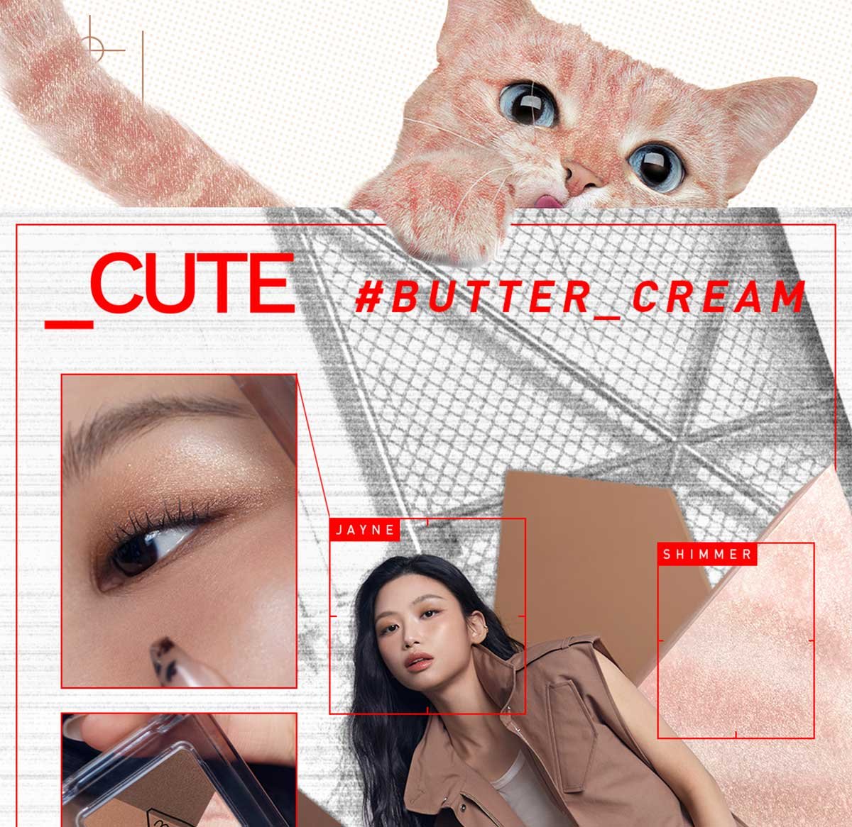 swatch images of per shade : Butter cream