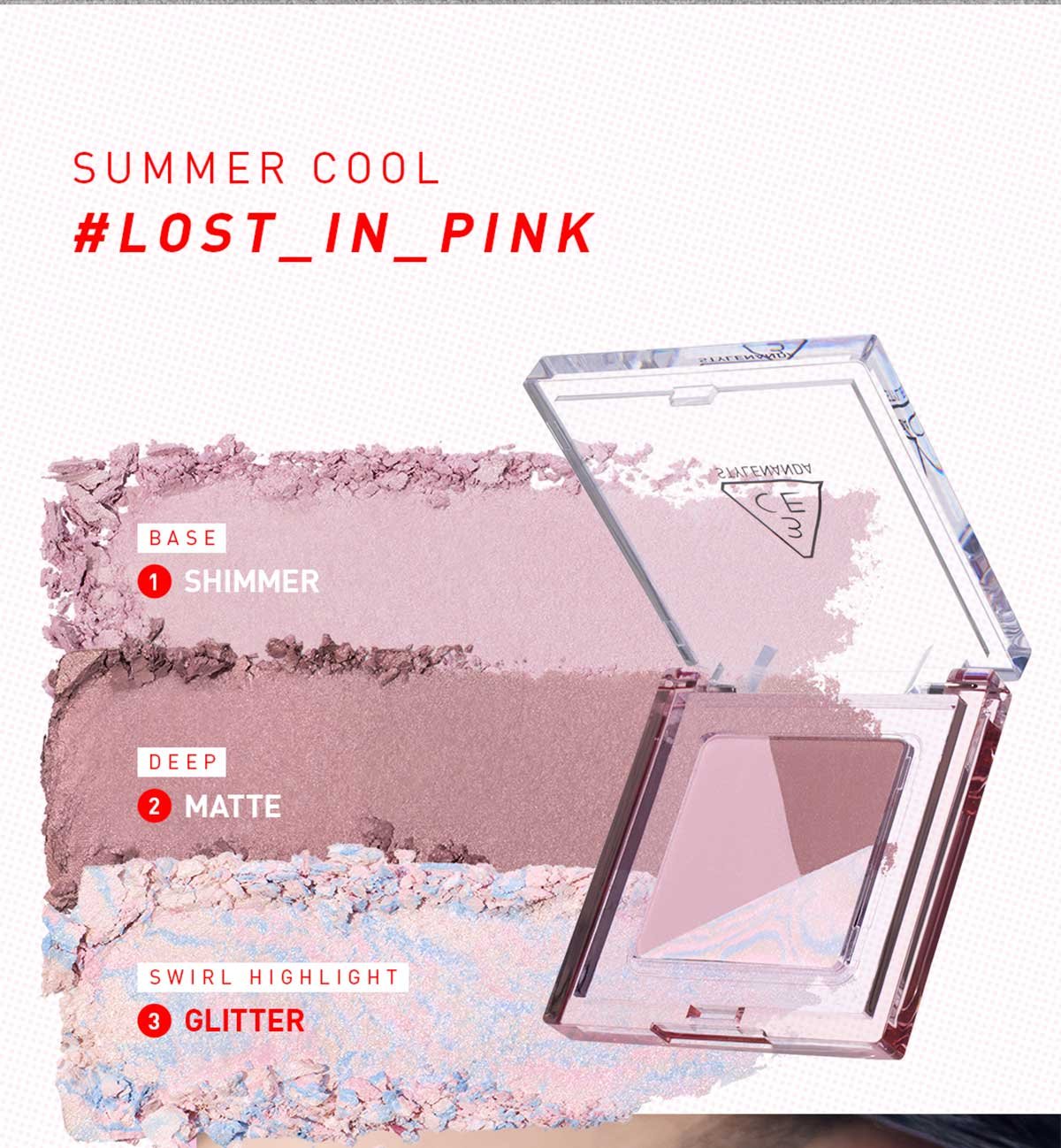 swatch images of per shade : Lost in pink
