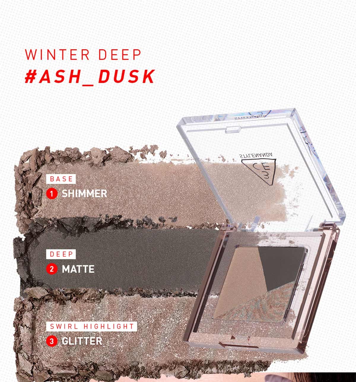 swatch images of per shade : Ash Dusk