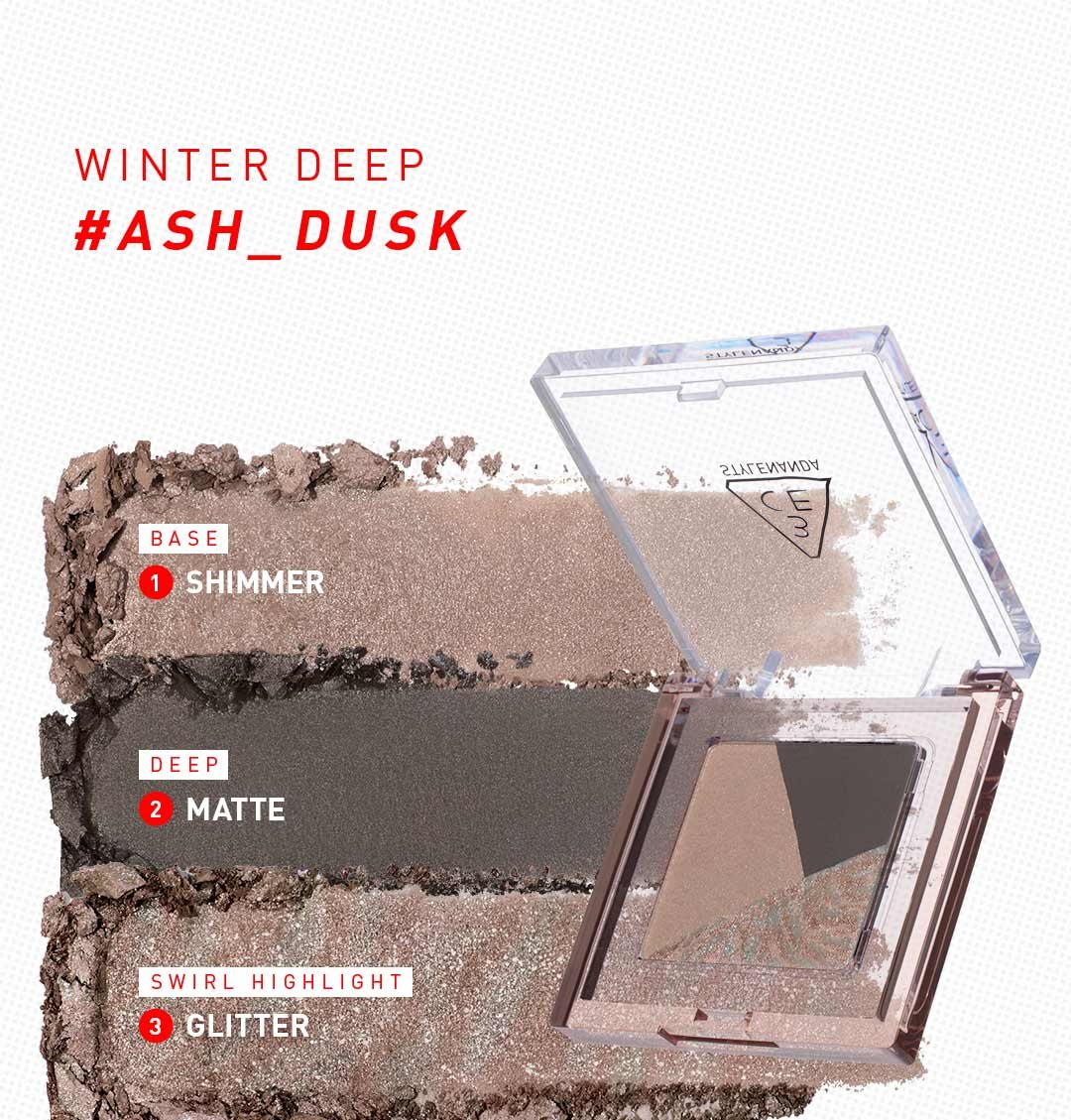 swatch images of per shade : Ash Dusk