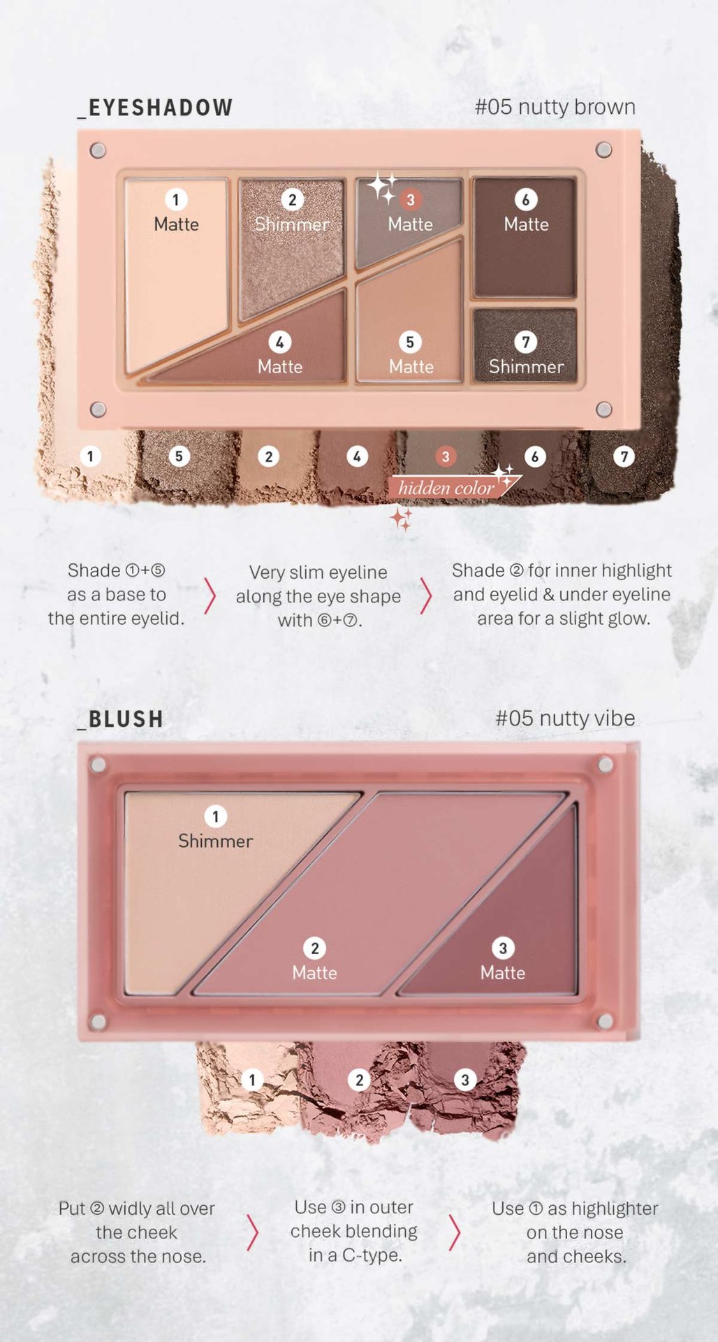 winter deep undertone shades of 3CE Layer it all palette