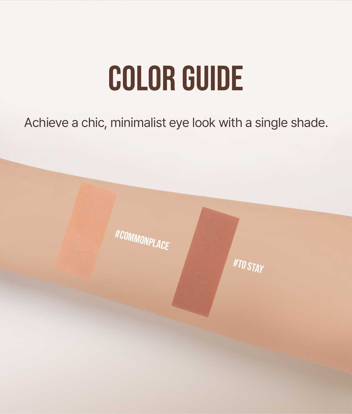 swatch guide for LIQUID PRIMER EYE SHADOW