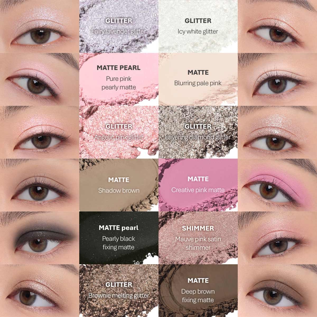 swatch images of per shade : Raw Neutrals