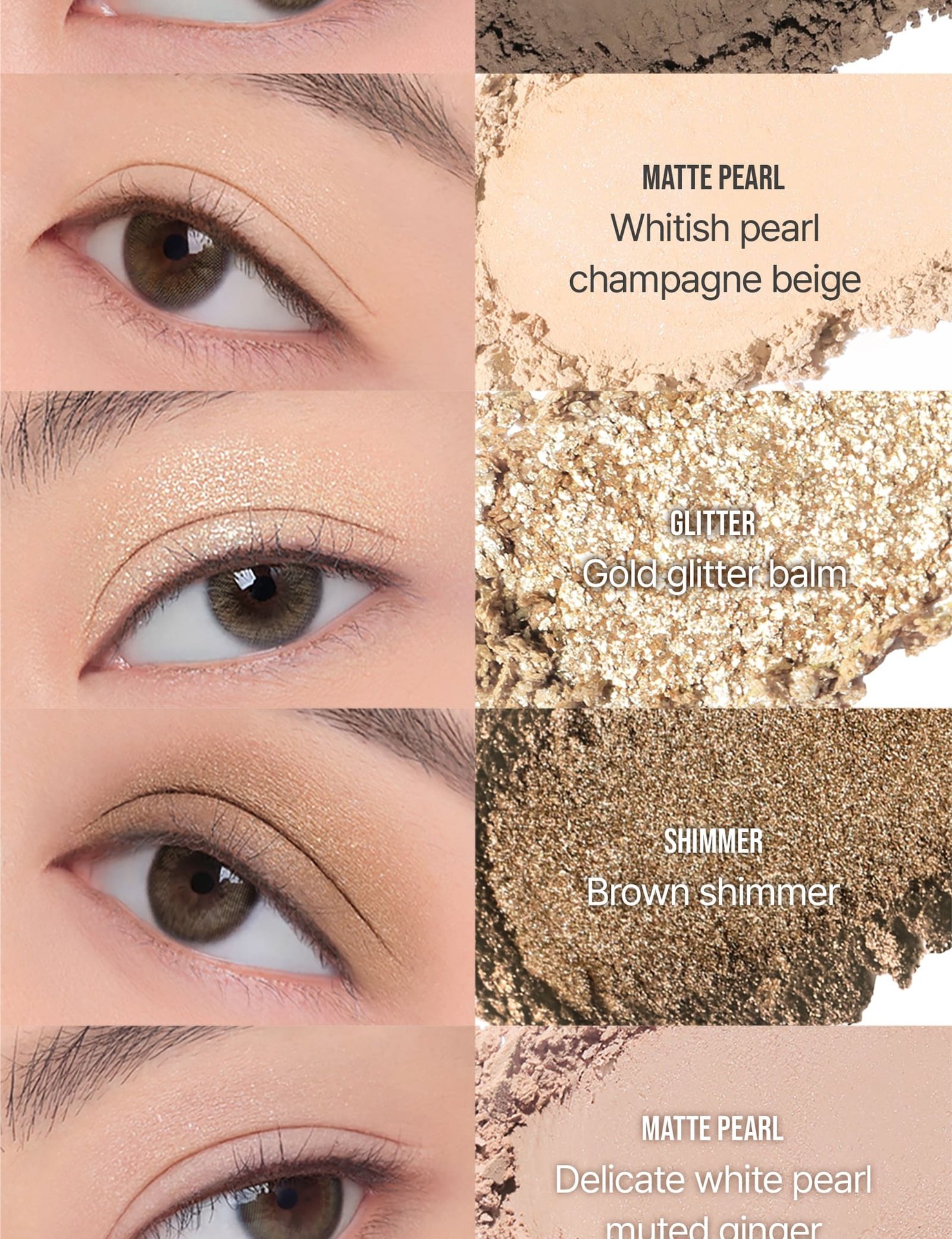 swatch images of per shade : Raw Neutrals