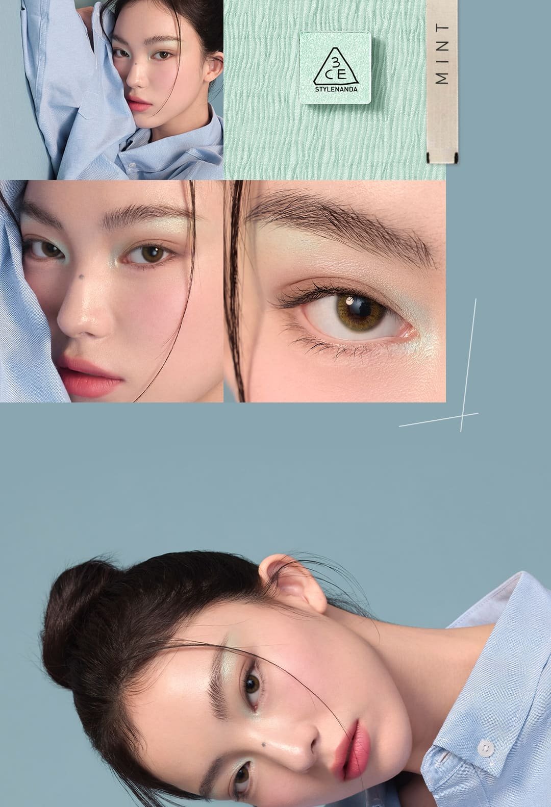 mint undertone shades of 3CE XL Eyeshadow Palette