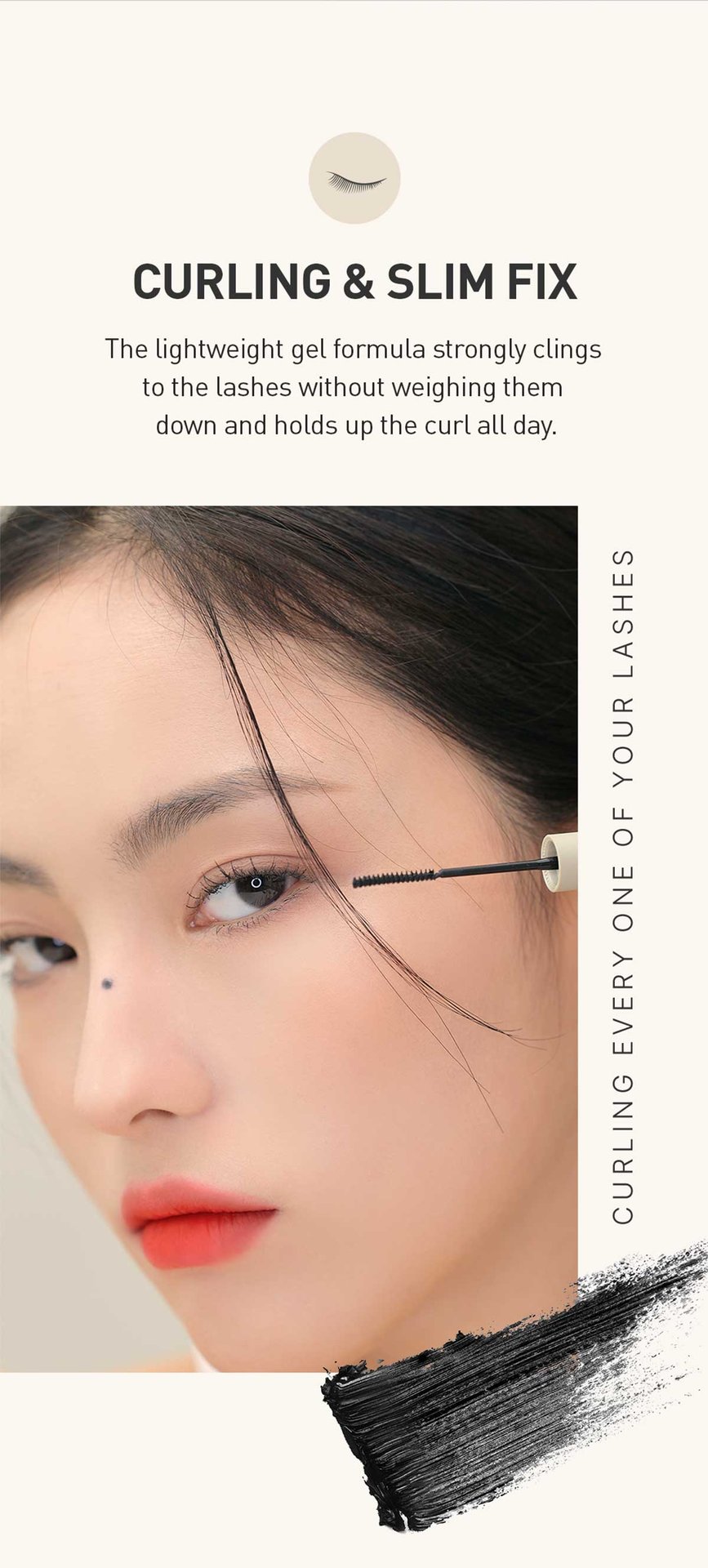 unique selling point - curling and slim fix