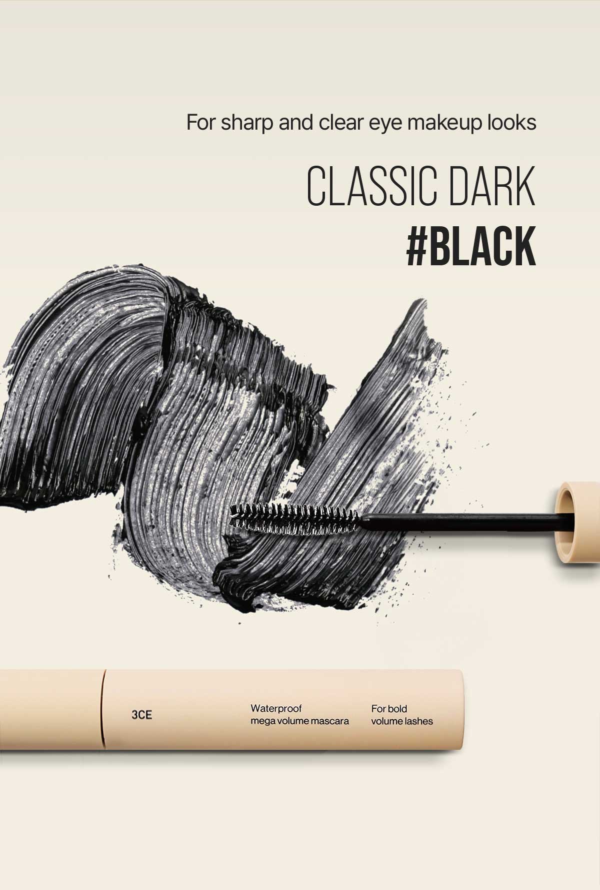 Key product image of 3CE WATERPROOF MEGA VOLUME MASCARA