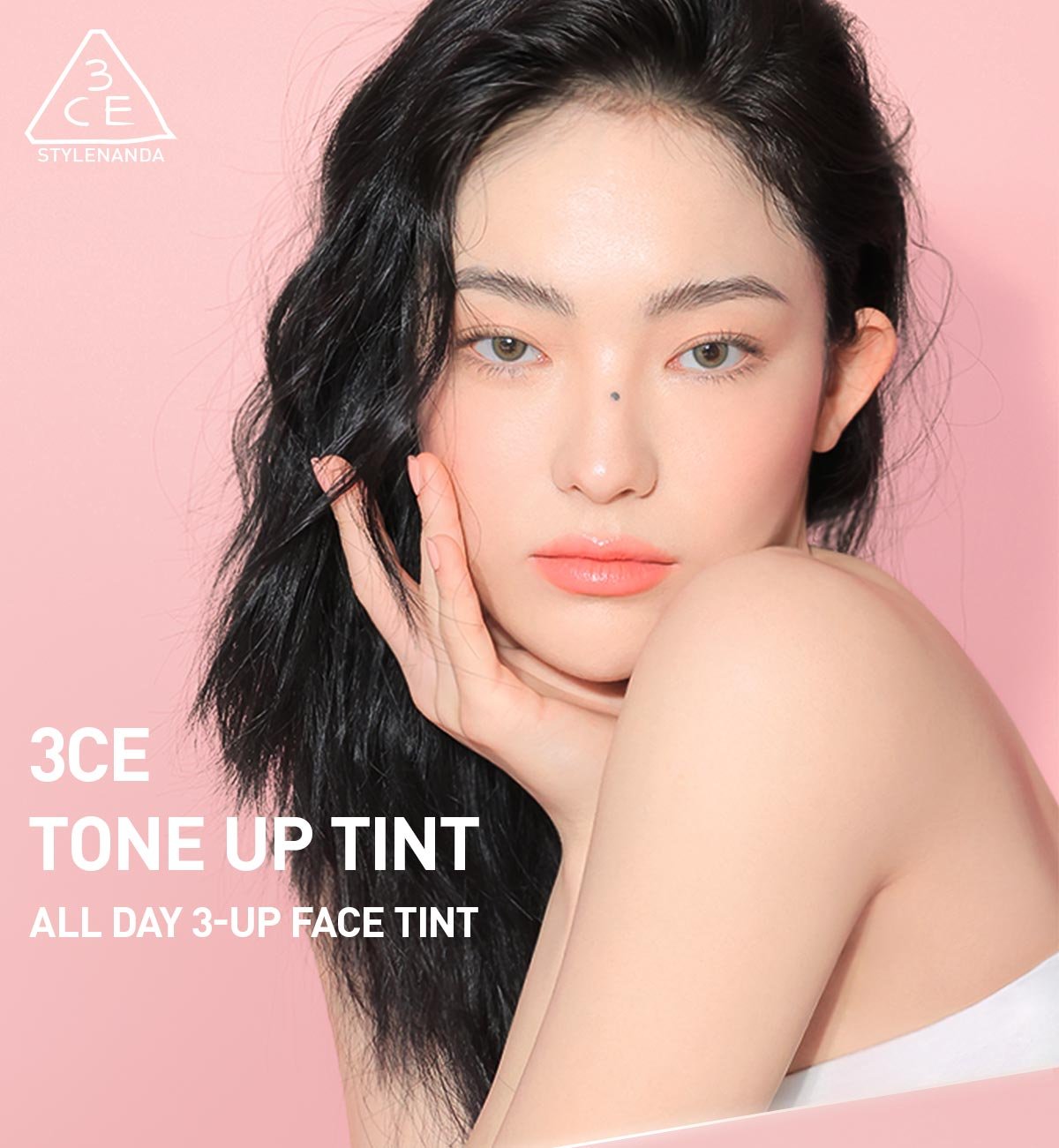 Key model visual of 3CE Tone up tint
