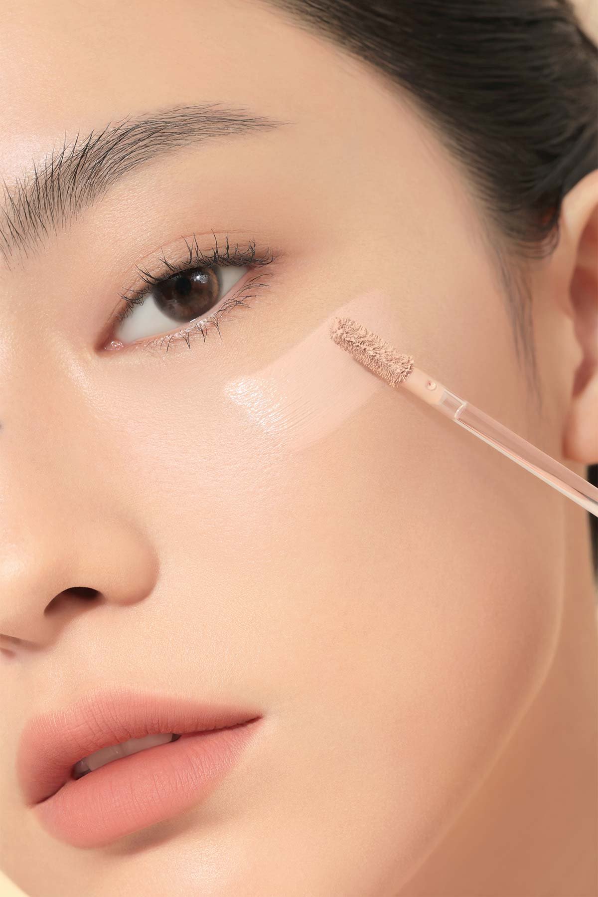 model visual of 3CE Skin Fit Cover Liquid Concealer