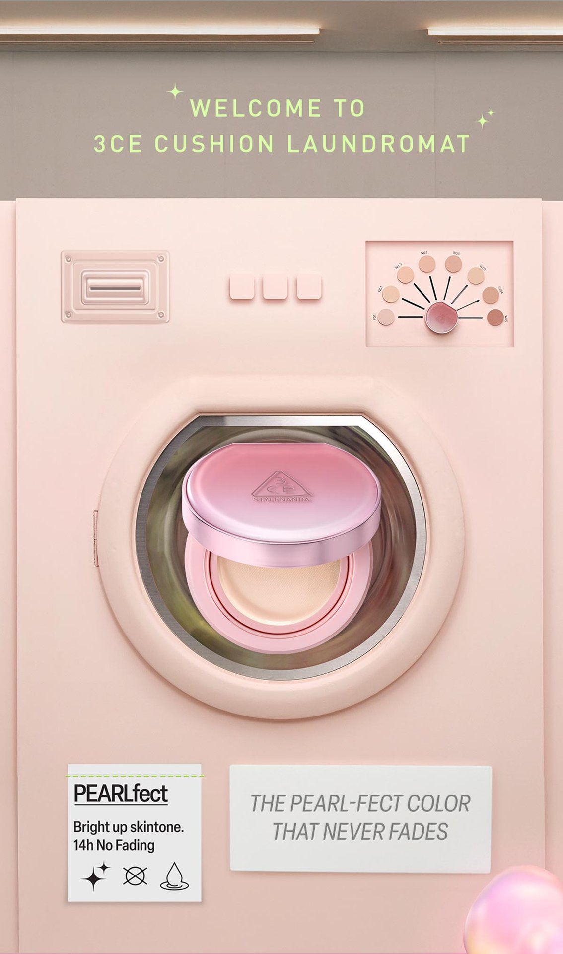 Key product image of 3CE fitting mesh cover cushion