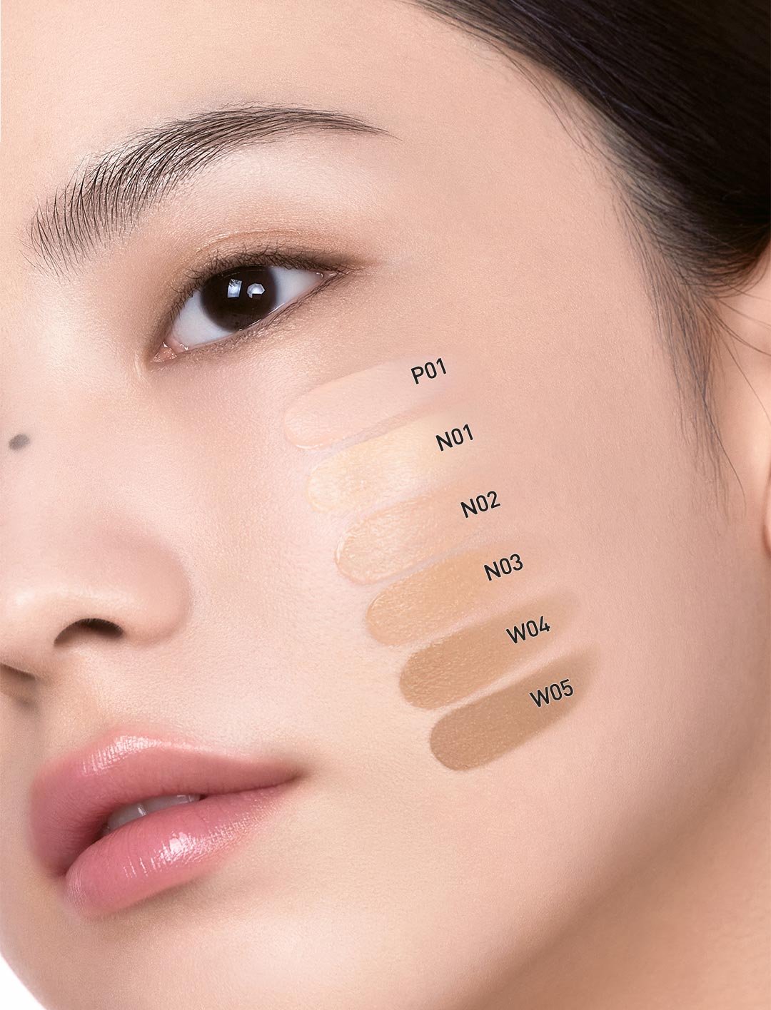 Swatch guide for fitting mesh cushion shades