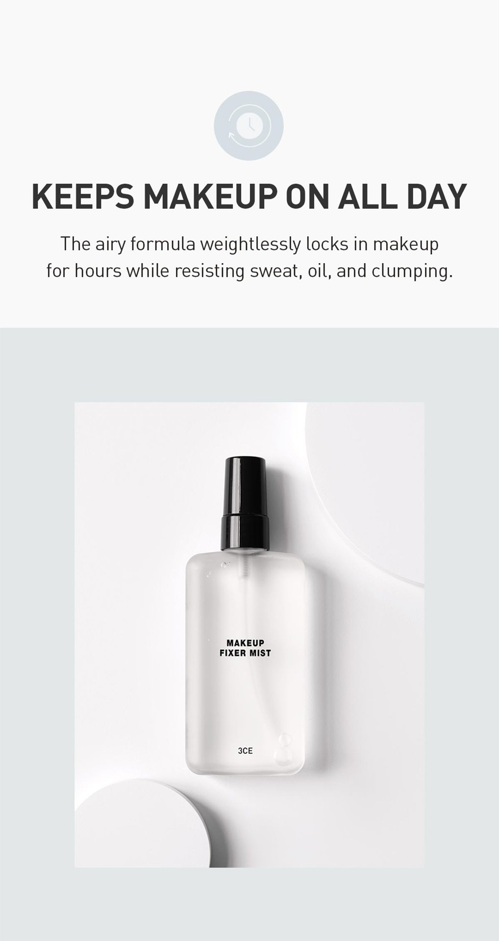 unique selling point - Keeps makeup on all day