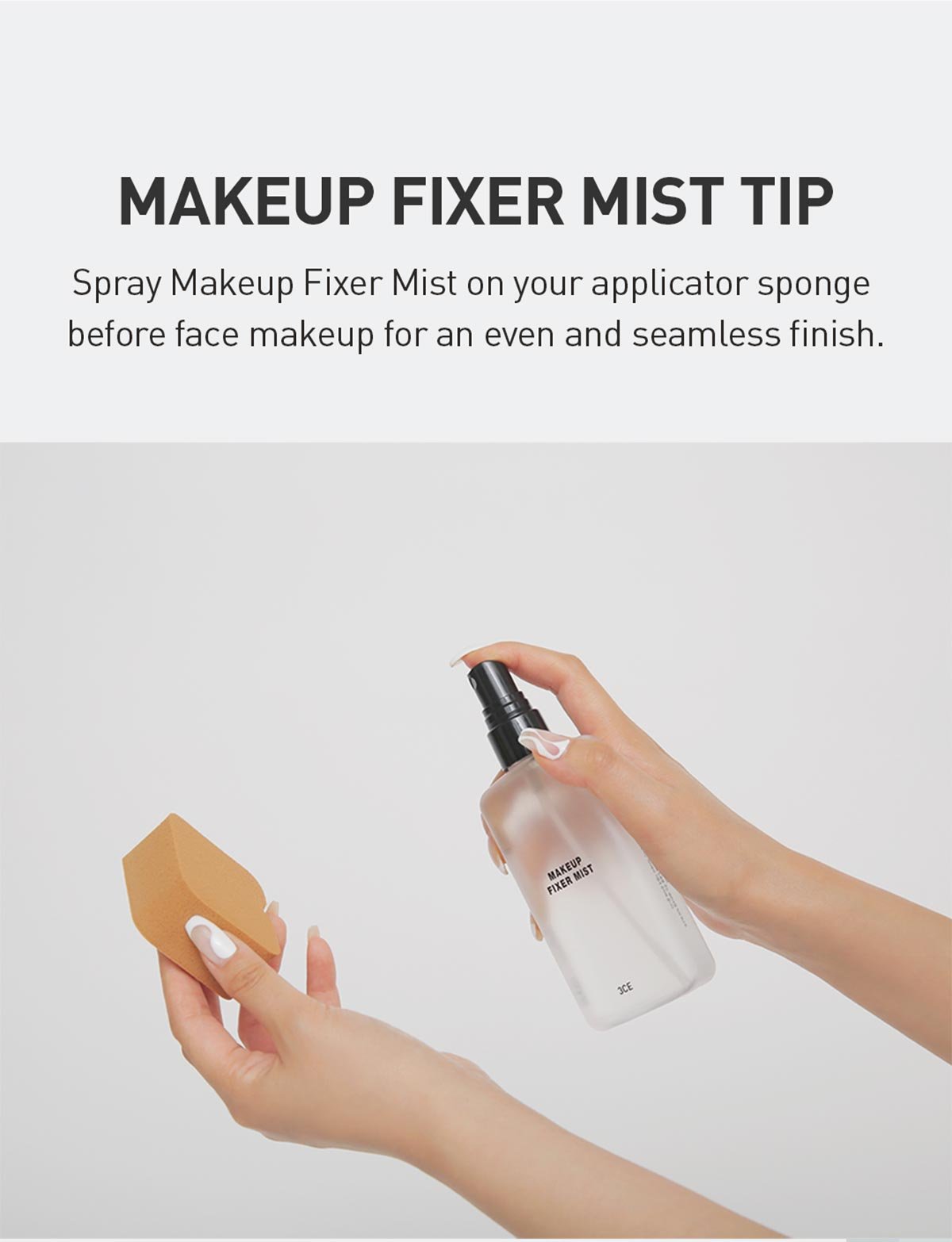 Make up Fixer Mist tip