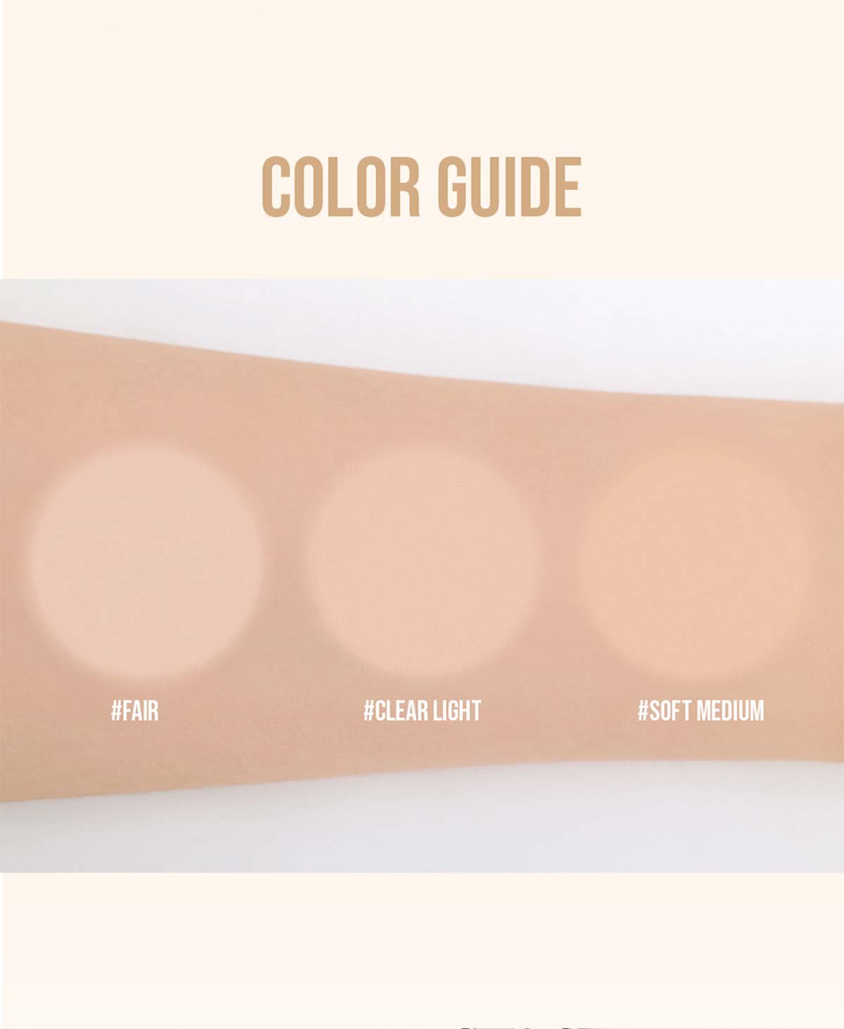 Color Guide for 3CE Make up fix powder