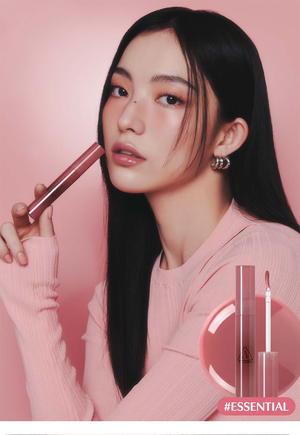 3CE Drop Glow Gel Essential's Model Visual