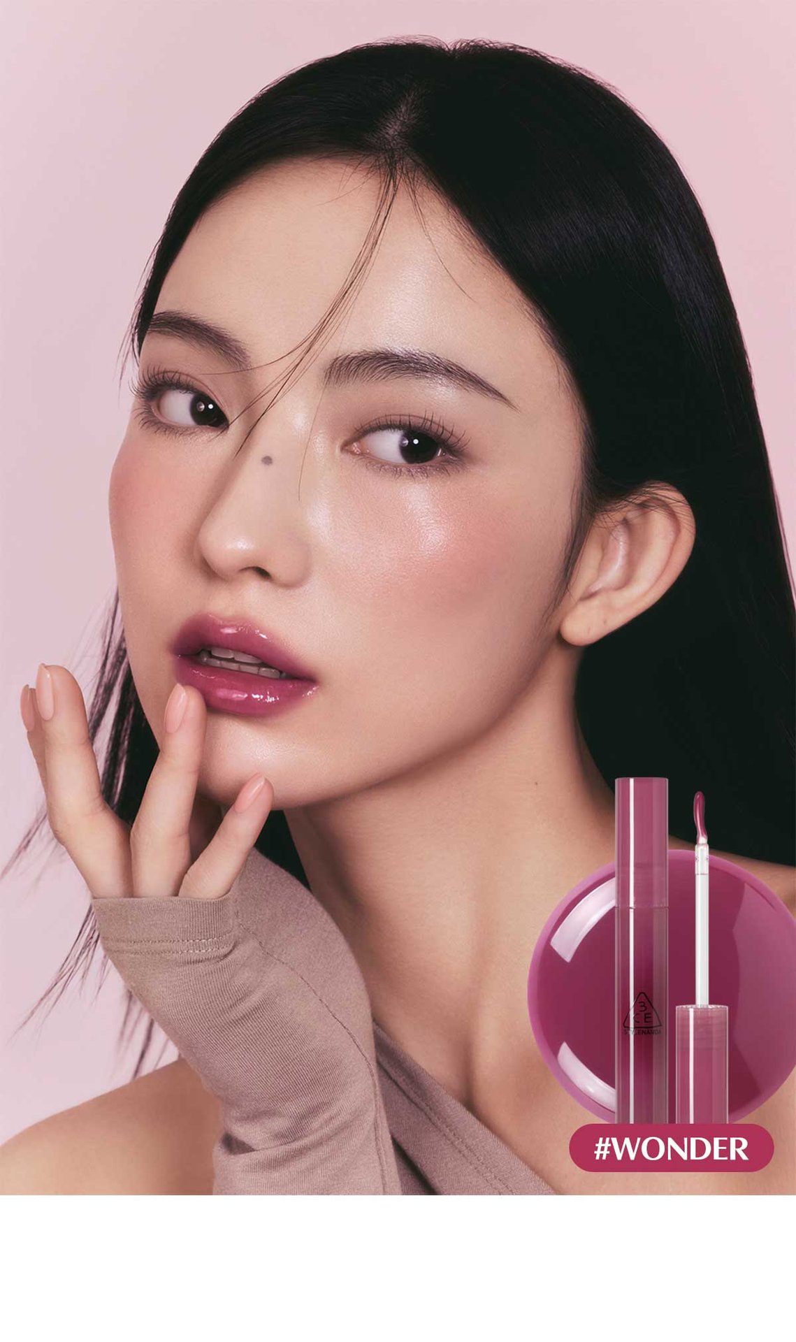 3CE Drop Glow Gel Wonder's Model Visual