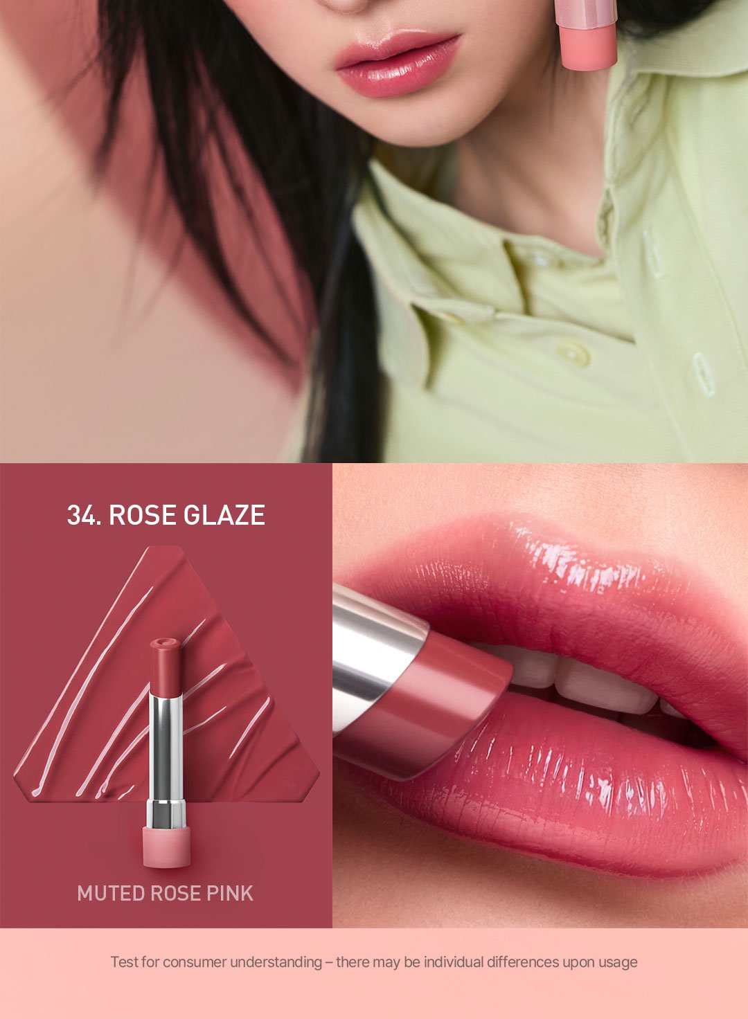 neutral undertone shades of 3CE glazy lip glow