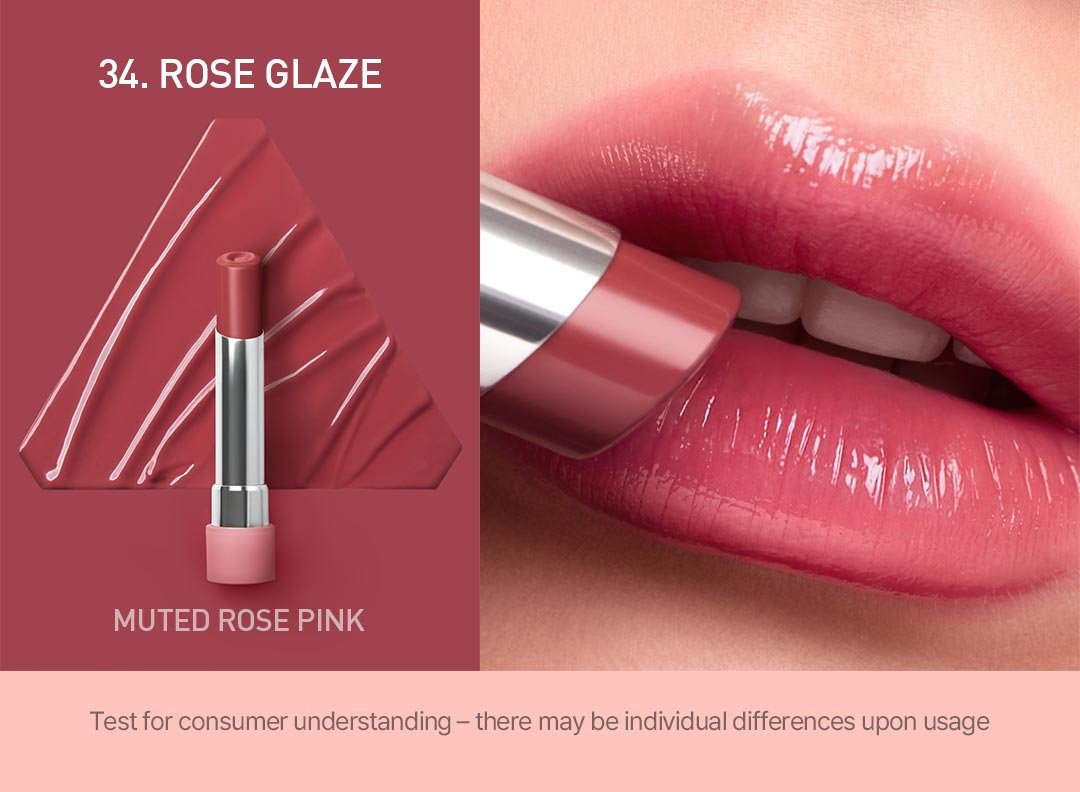 neutral undertone shades of 3CE glazy lip glow 