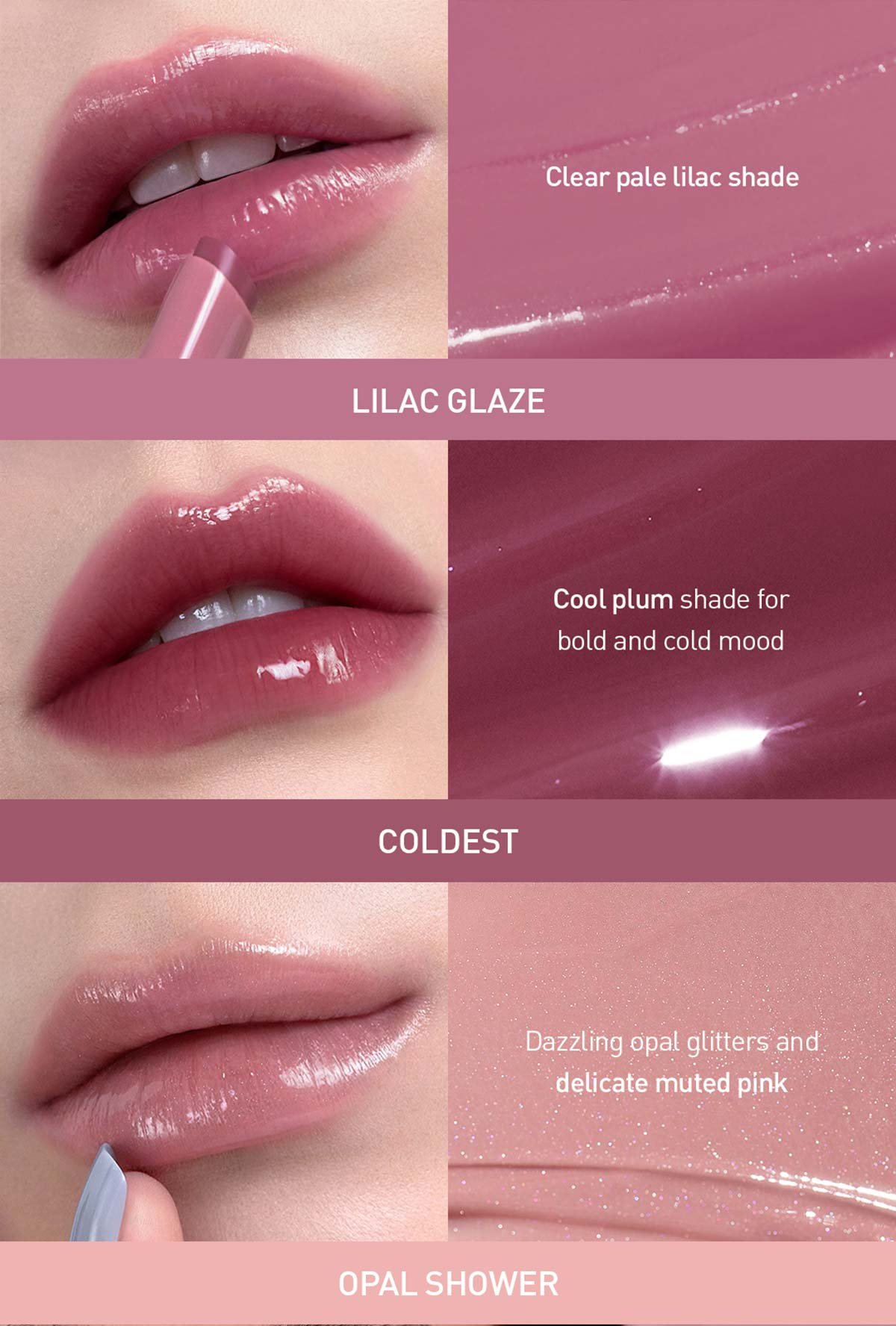 cool undertone shades of 3CE Shine Reflector