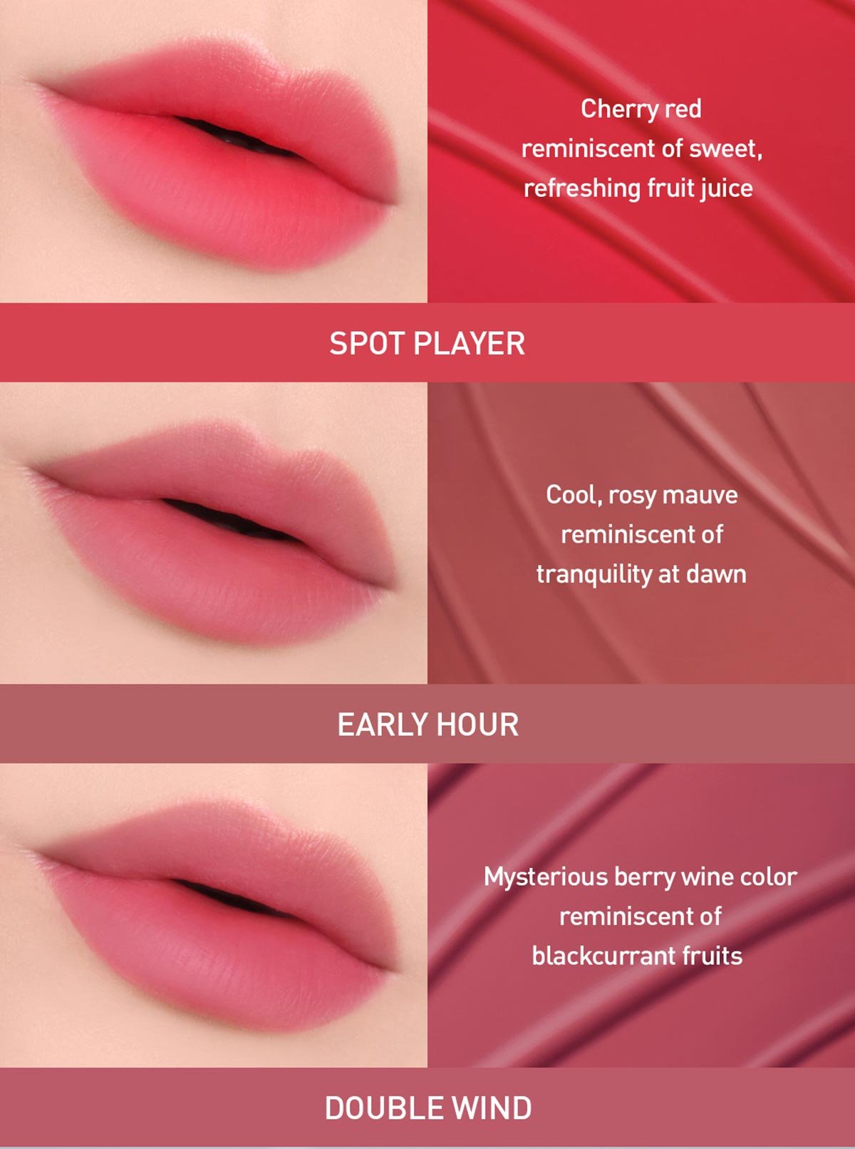cool undertone shades of 3CE Blur Water Tint