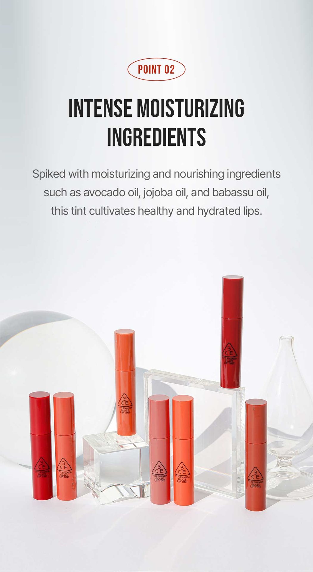 GLAZE LIP TINT | 3CE Cosmetics |Stylenanda |3CE Official | Products