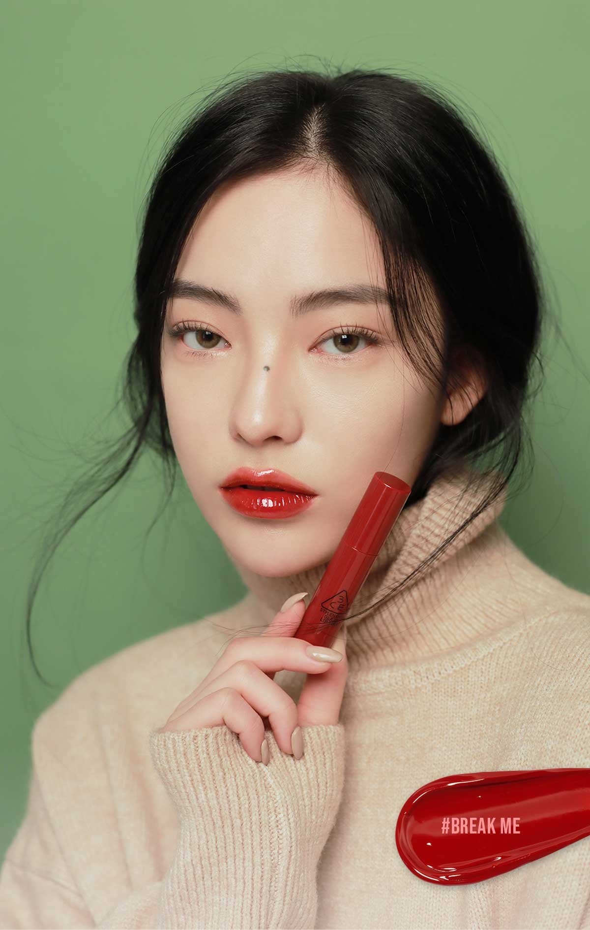 3CE Glaze Lip Glow Break Me Shade 