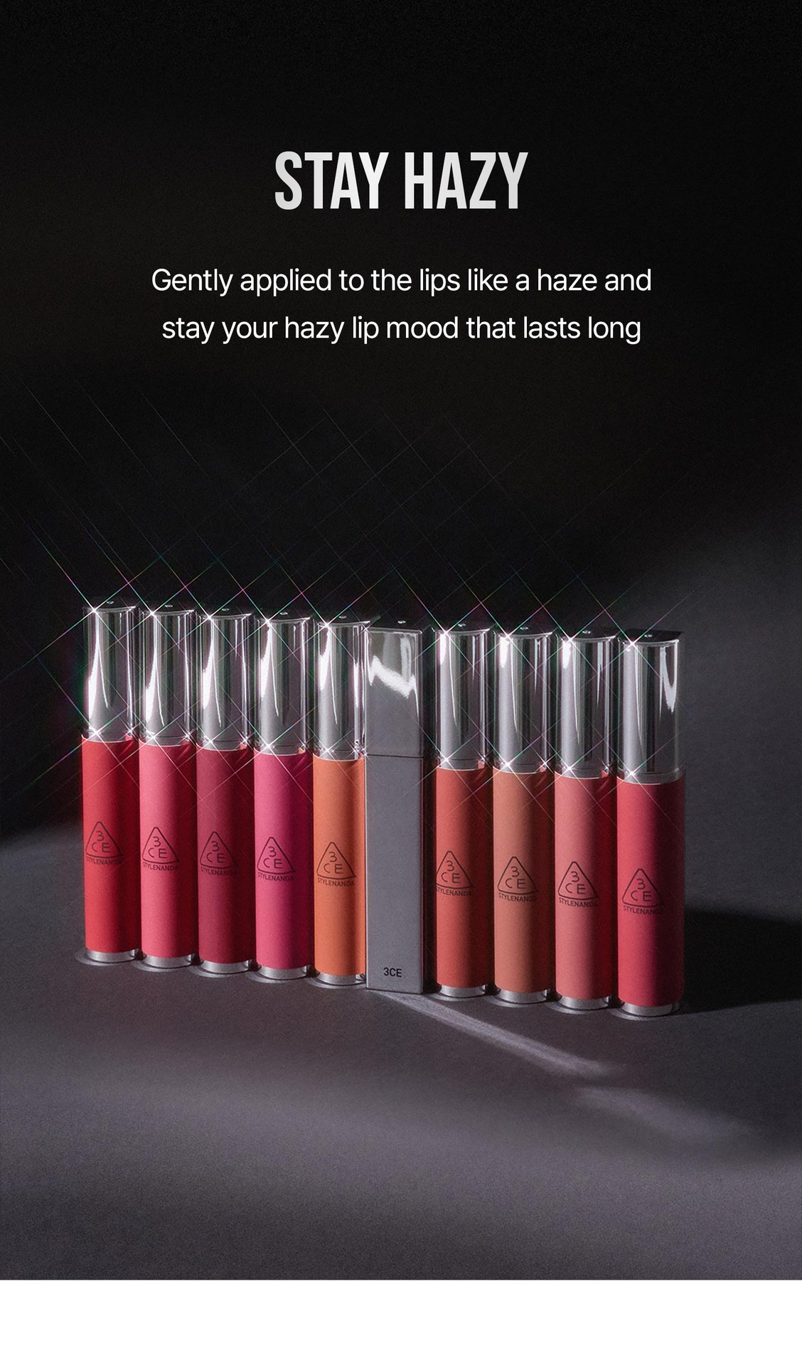 HAZY LIP CLAY | 3CE Cosmetics |Stylenanda |3CE Official | Products