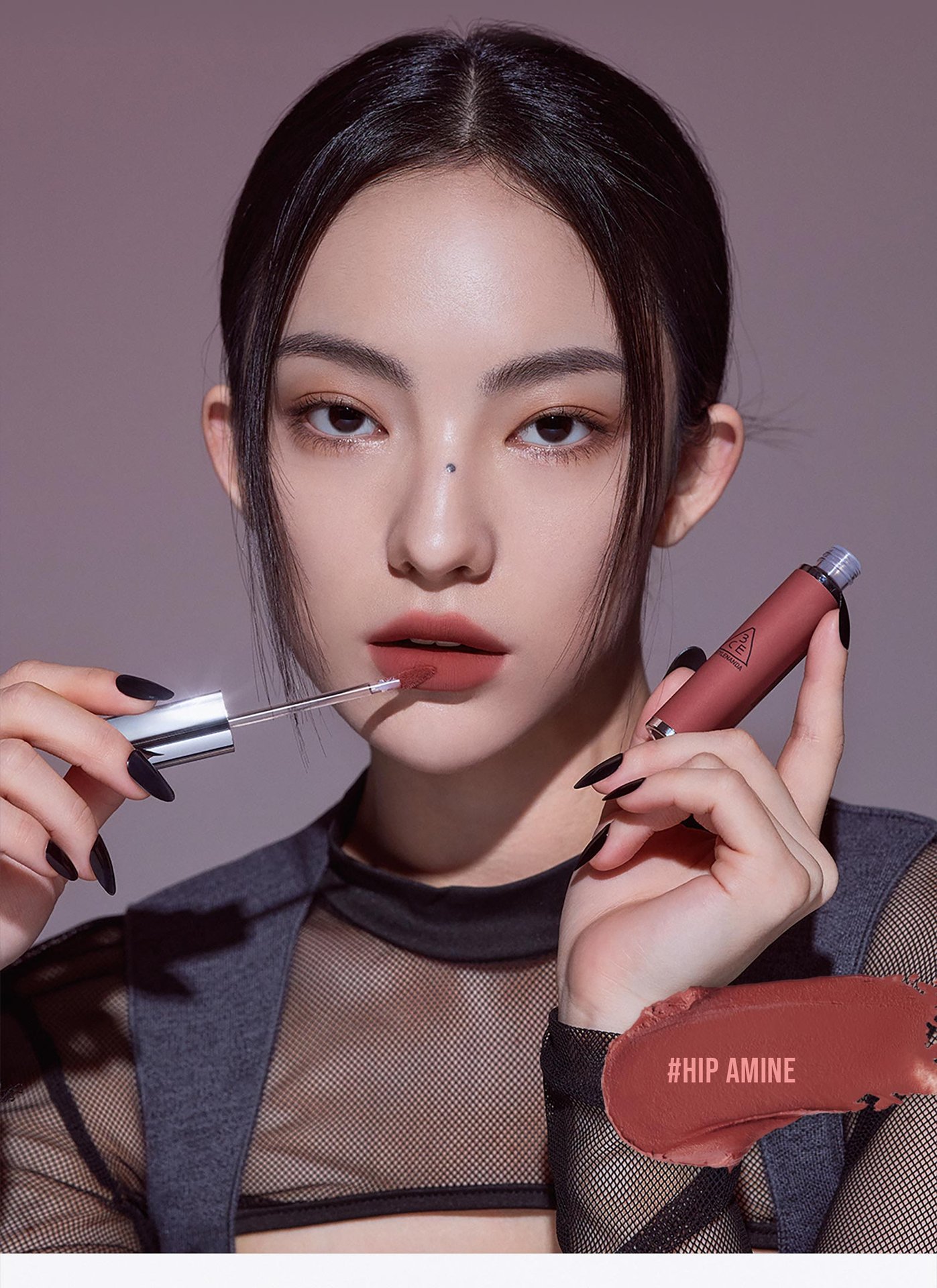 warm undertone shades of 3CE hazy lip clay