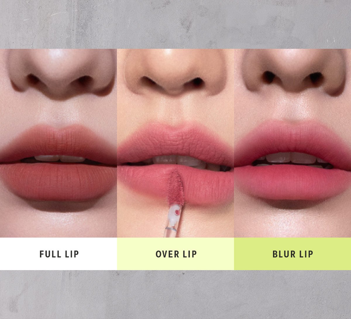 warm undertone shades of 3CE hazy lip clay