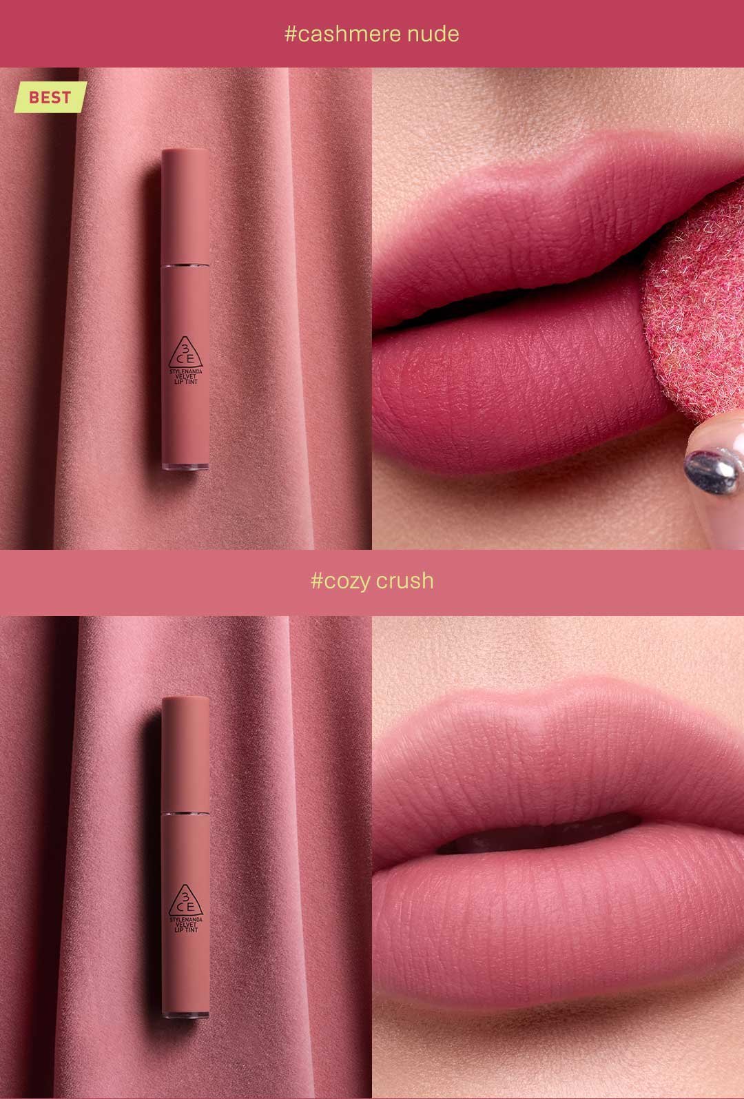 VELVET LIP TINT | 3CE Cosmetics |Stylenanda |3CE Official | Products