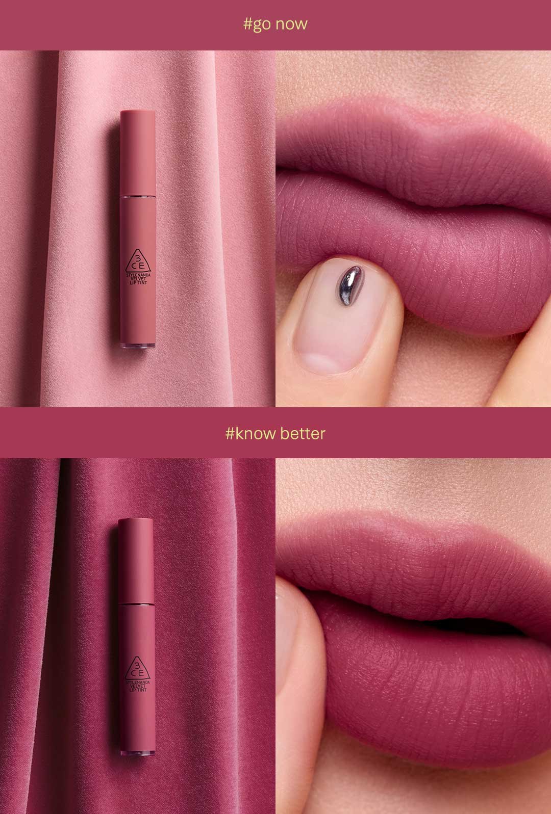 VELVET LIP TINT | 3CE Cosmetics |Stylenanda |3CE Official | Products