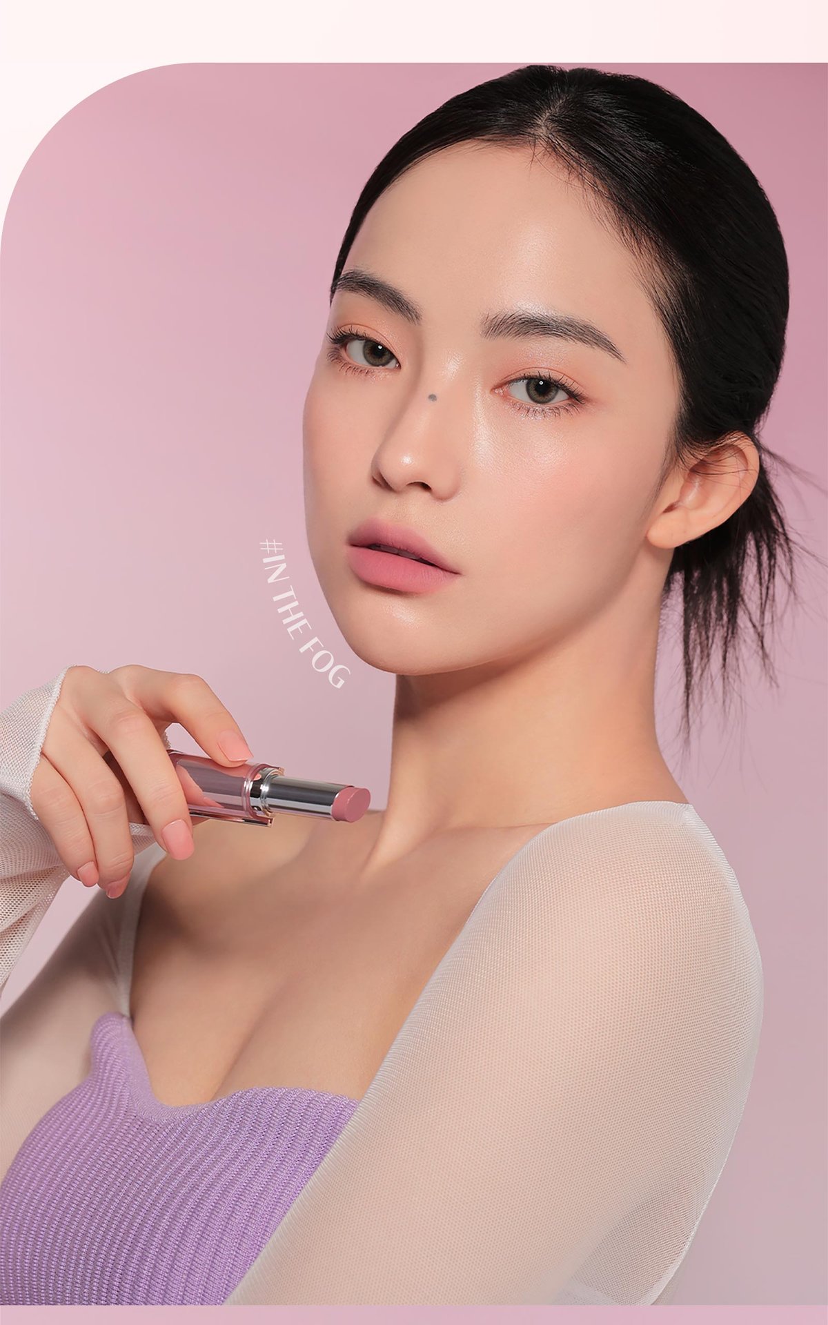 Key model visual of 3CE Blur Matte Lipstick