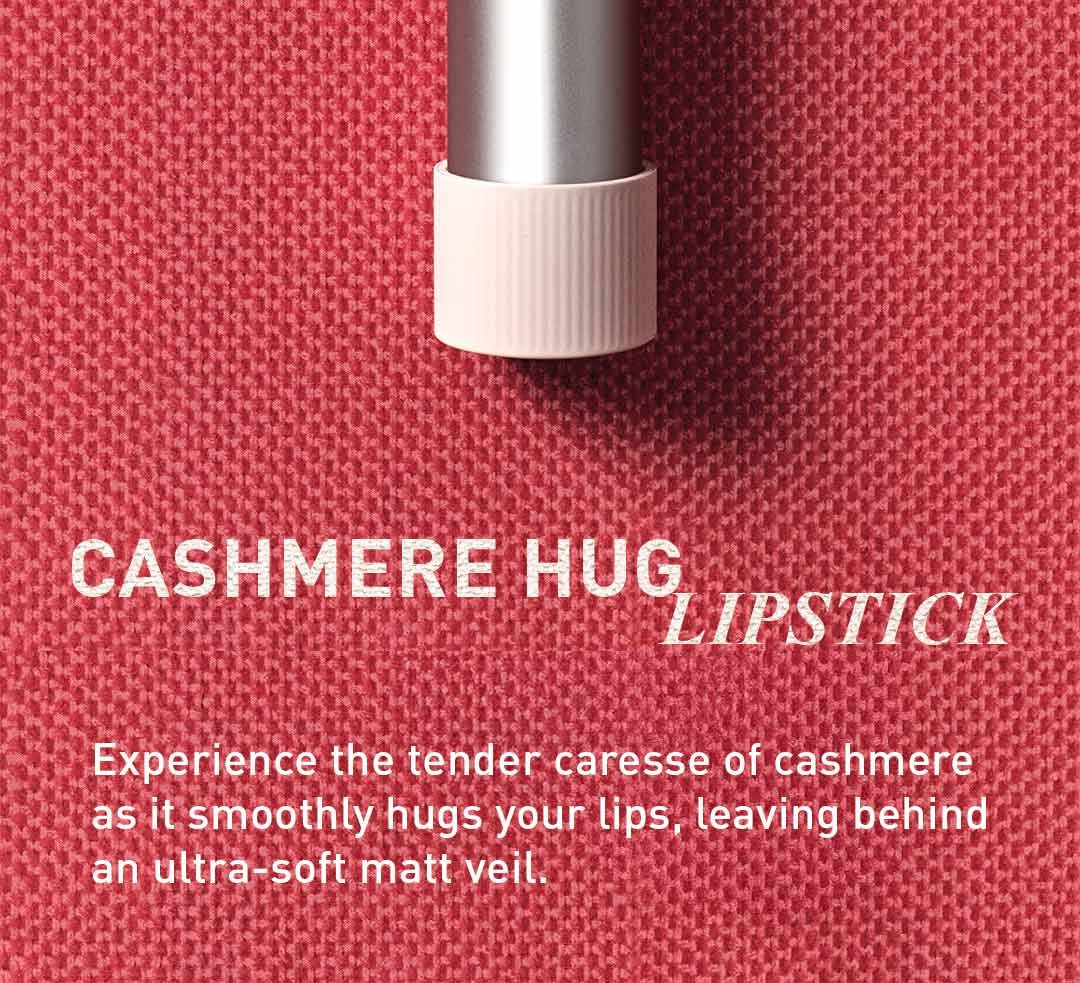 Key model visual of 3CE Cashmere Hug Lipstick