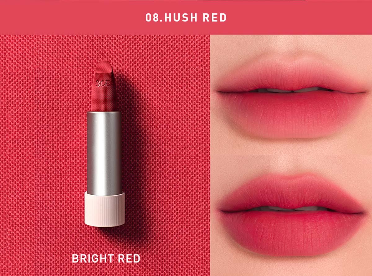 neutral undertone shades of 3CE Cashmere Hug Lipstick