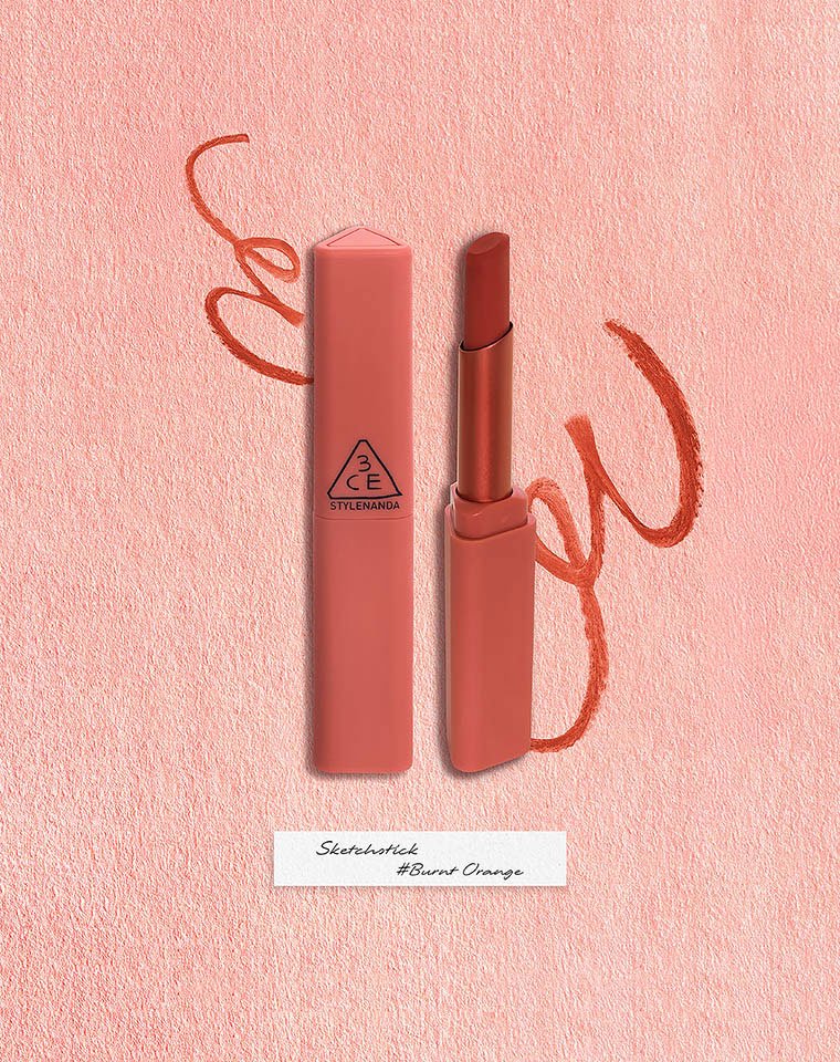 3CE SKETCH STICK Burnt Orange display