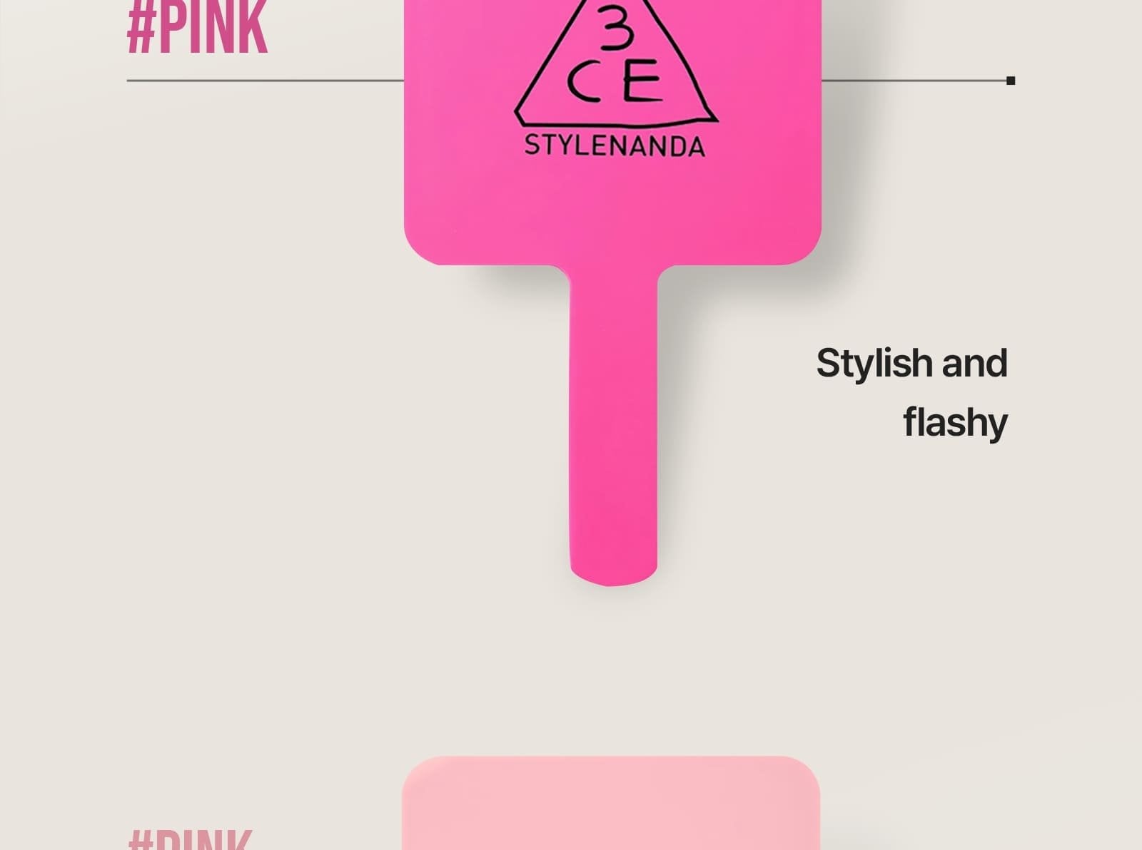 SQUARE HAND MIRROR | 3CE Cosmetics | Stylenanda |3CE Official